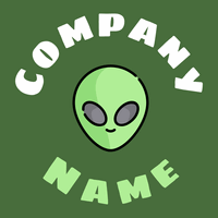 Alien on a Fern Green background - Games & Recreation