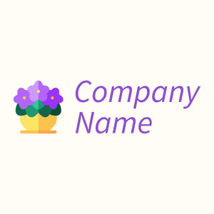 Basket Violet logo on a Floral White background - Environmental & Green