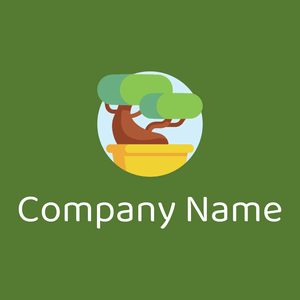 Bonsai logo on a Green Leaf background - Environmental & Green