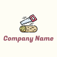 Woodworking logo on a Ivory background - Construction & Tools