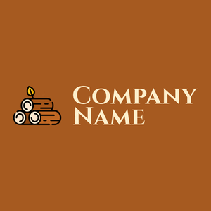 Logs logo on a Rich Gold background - Environmental & Green