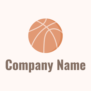 Copper Basketball on a Seashell background - Sports