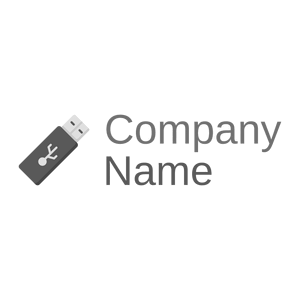 Pendrive logo on a White background - Computer