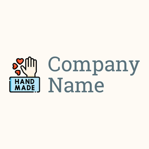 Hand made logo on a Floral White background - Construction & Tools