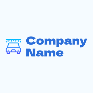 Car wash logo on a Blue background - Automotive & Vehicle