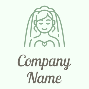 Bride logo on a Honeydew background - Wedding Service