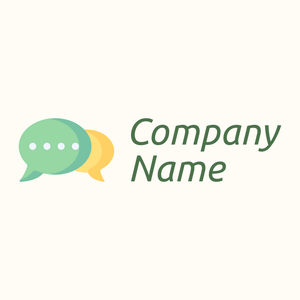 Bubbles Chat logo on a Floral White background - Business & Consulting