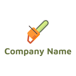 Chainsaw logo on a White background - Construction & Tools