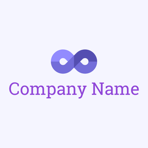 Infinity logo on a Ghost White background - Abstract