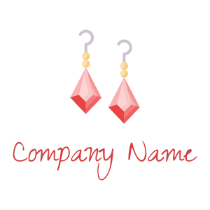 Earrings logo on a White background - Fashion & Beauty