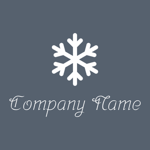 Snowflake logo on a Shuttle Grey background - Abstract