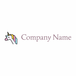 Unicorn logo on a White background - Abstract