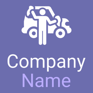 Car wash logo on a purple background - Automotive & Vehicle