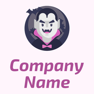 Dracula logo on a Lavender Blush background - Abstract