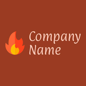 Fire on a Rich Gold background - Security