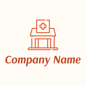 Health clinic logo on a Floral White background - Medical & Pharmaceutical