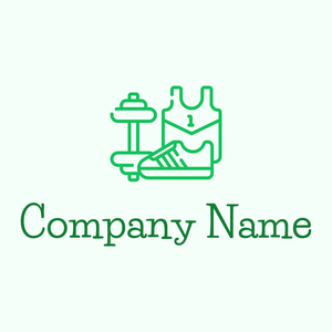 Sport logo on a Mint Cream background - Sports