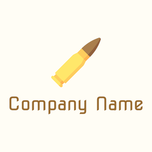 Bullet logo on a yellowish background - Abstract