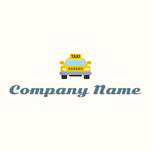 Front Taxi logo on a Floral White background - Automotive & Vehicle