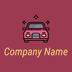 Car logo on a pink background - Automotive & Vehicle