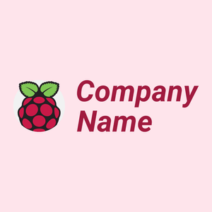 Raspberry pi logo on a Lavender Blush background - Food & Drink