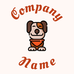 brown Dog logo on a beige background - Animals & Pets