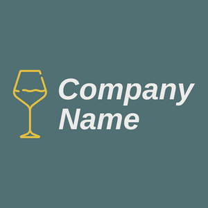 Wine glass logo on a William background - Agriculture