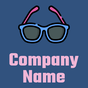 Sunglasses logo on dark blue background - Fashion & Beauty