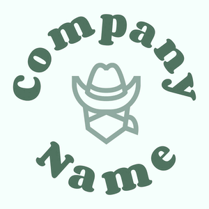 Cowboy on a Mint Cream background - Abstract