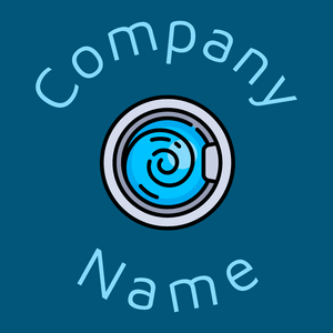 Washing machine logo on a Blue Lagoon background - Cleaning & Maintenance