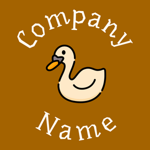 Swan logo on a Tenne (Tawny) background - Animals & Pets