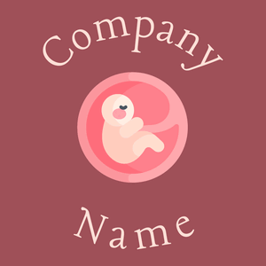 Fetus logo on a Copper Rust background - Children & Childcare