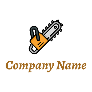 colored Chainsaw logo on a White background - Construction & Tools