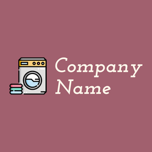 Washing machine logo on a Turkish Rose background - Cleaning & Maintenance