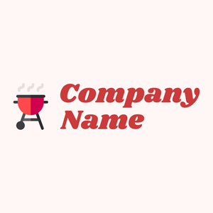 Barbecue logo on a Snow background - Food & Drink