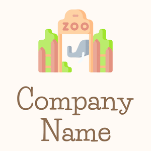 Entrance Zoo logo on a Seashell background - Animals & Pets