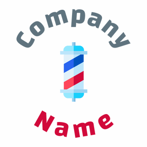 Columbia Blue Barber sign on a White background - Fashion & Beauty