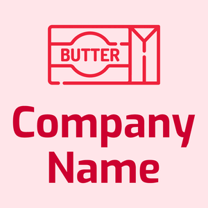 Butter logo on a Rose background - Agriculture