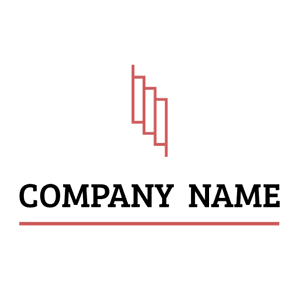 Logo with red vertical lines - Architectural