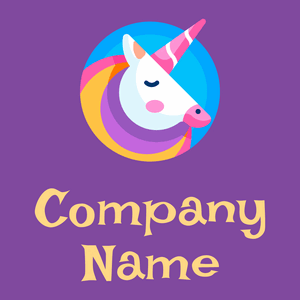 Unicorn logo on a Studio background - Abstract