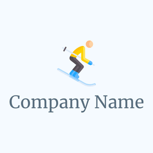 Ski logo on a Alice Blue background - Retail