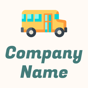 Bus logo on a Seashell background - Automotive & Vehicle