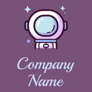 Astronaut logo on a Trendy Pink background - Technology