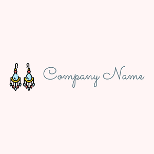 Earrings logo on a Snow background - Fashion & Beauty