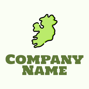 Ireland on a Ivory background