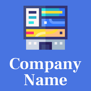 Building logo on a Blue background - Communications