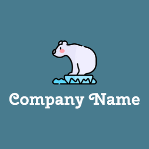 Polar bear logo on a Jelly Bean background - Environmental & Green