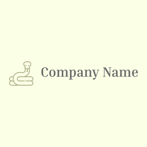 Snake logo on a Light Yellow background - Animals & Pets