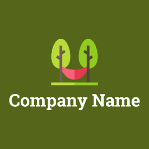 Hammock logo on a Fiji Green background - Travel & Hotel