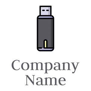 Flash drive logo on a White background - Computer